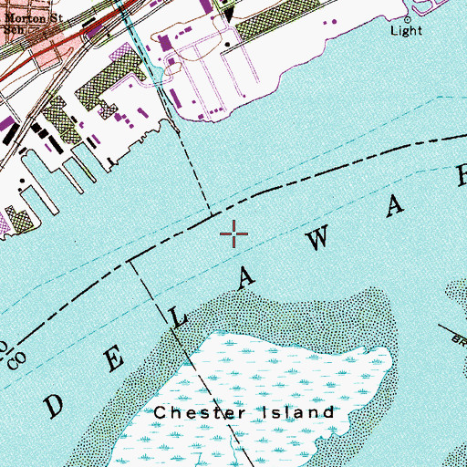 Topographic Map of Eddystone Range, PA