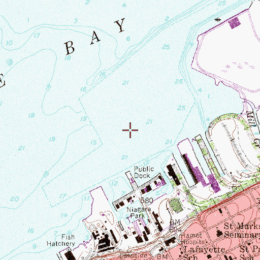 Topographic Map of Erie Turning Basin, PA