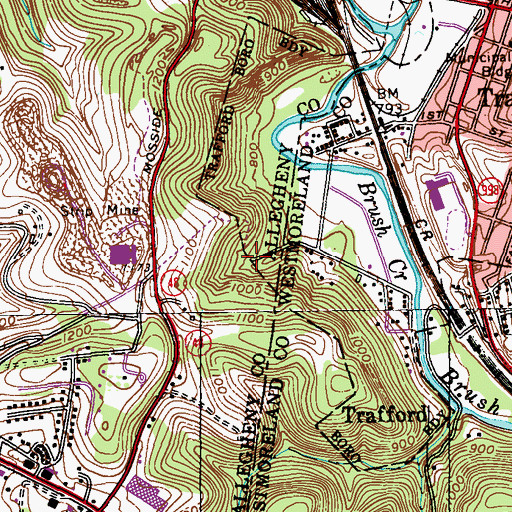 Topographic Map of Stewart, PA