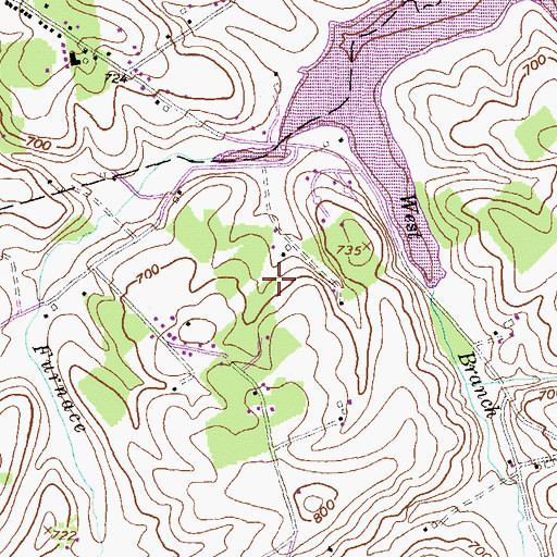 Topographic Map of Codorus State Park, PA
