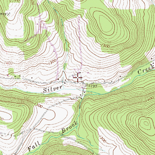 Topographic Map of Salt Springs State Park, PA