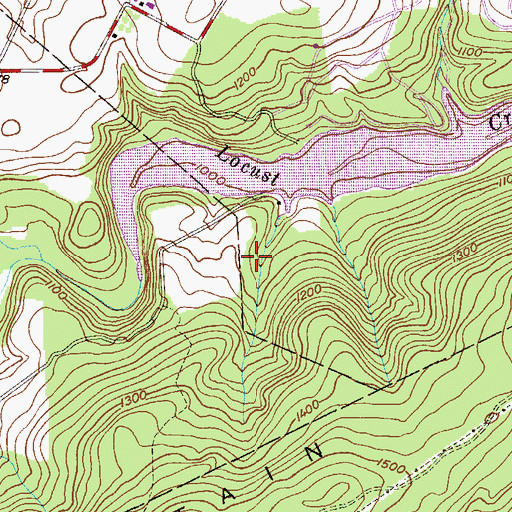 Topographic Map of Tuscarora State Park, PA
