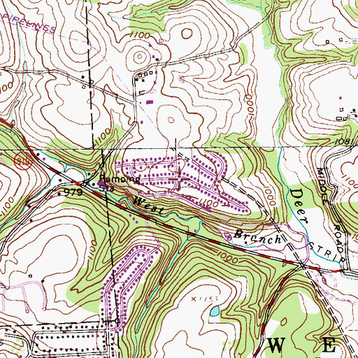 Topographic Map of Fawn Haven Number One, PA