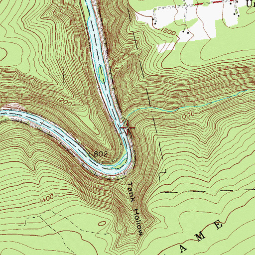 Topographic Map of Stony Creek (historical), PA