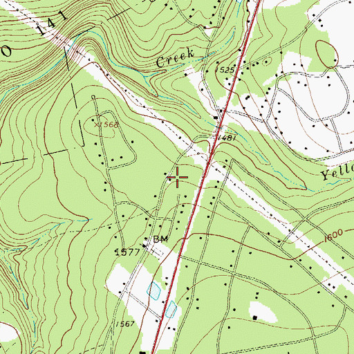 Topographic Map of Stony Creek School (historical), PA