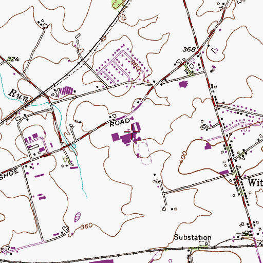 Topographic Map of Conestoga Valley Senior High School, PA