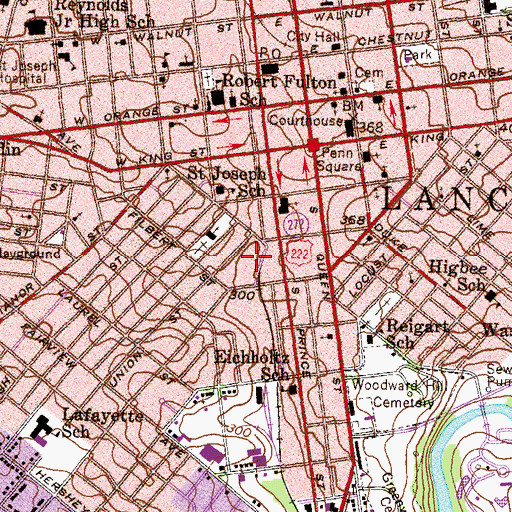 Topographic Map of Colin Field, PA