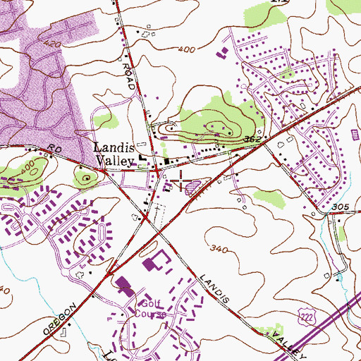 Topographic Map of Pennsylvania Farm Museum, PA