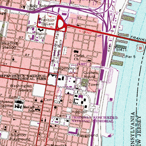 Topographic Map of Maritime Museum, PA