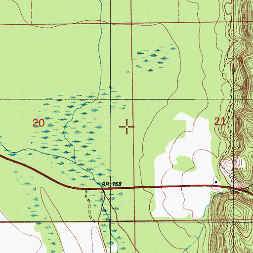 Topographic Map of Haney Branch, AL