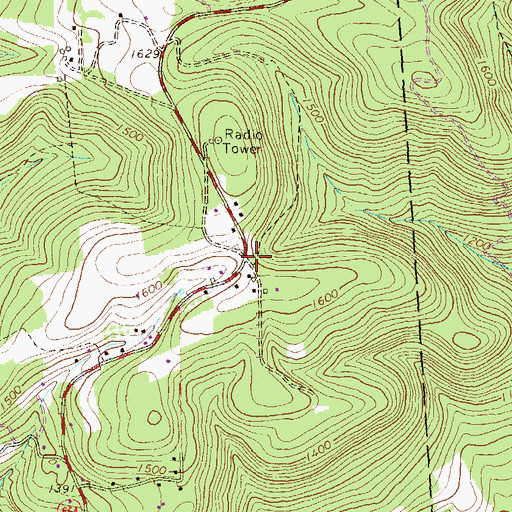 Topographic Map of Swissdale School (historical), PA
