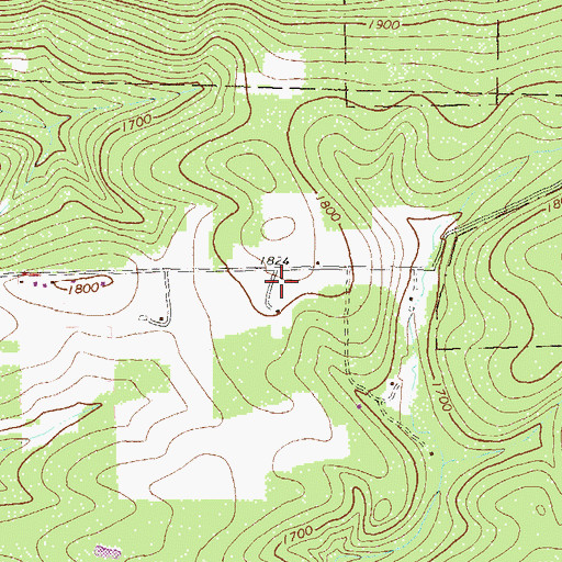 Topographic Map of Hoffey School (historical), PA