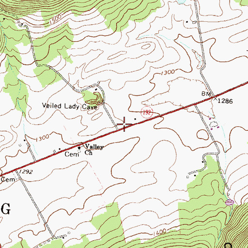 Topographic Map of Boy School (historical), PA