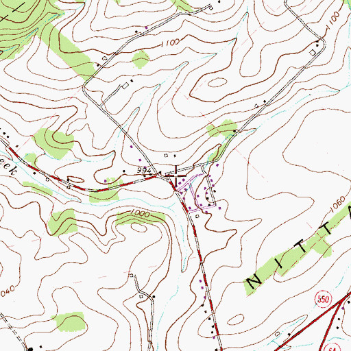 Topographic Map of Forest, PA