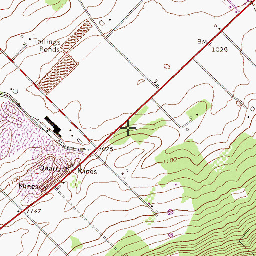 Topographic Map of Gentzel School (historical), PA