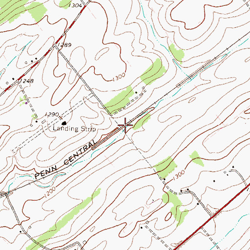 Topographic Map of Gregg School (historical), PA