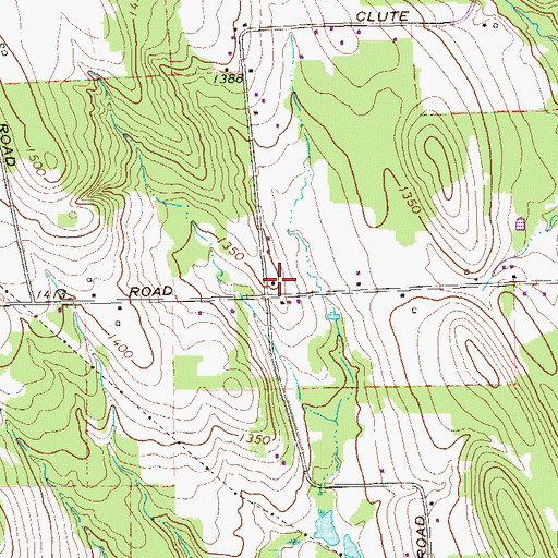 Topographic Map of Hoover School, PA