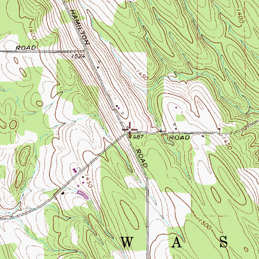 Topographic Map of Macon School, PA