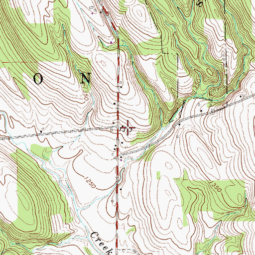 Topographic Map of Gardner School, PA