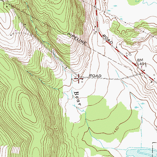 Topographic Map of Stedman School, PA