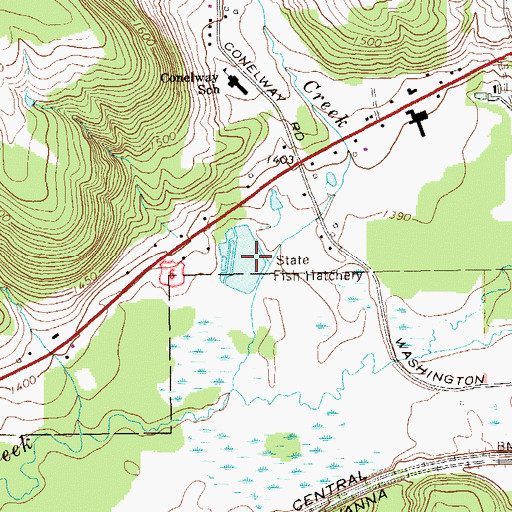 Topographic Map of State Fish Hatchery, PA