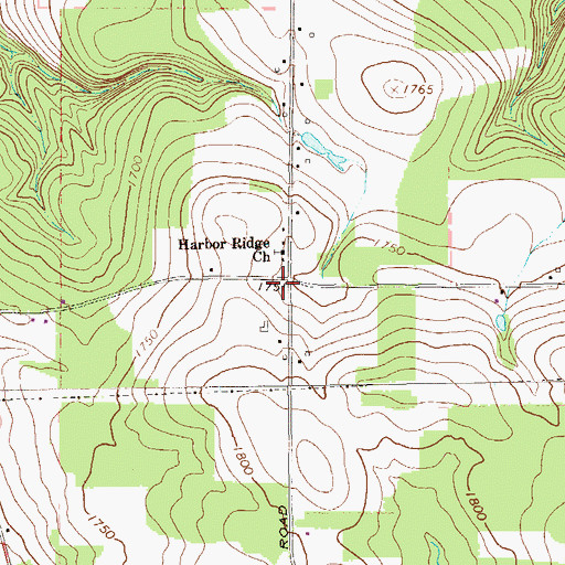 Topographic Map of Hays School, PA