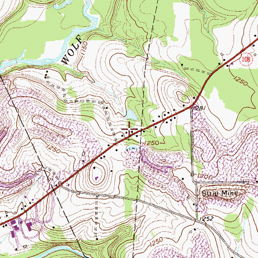 Topographic Map of Crocker School, PA