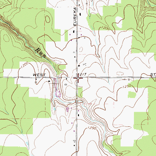 Topographic Map of Goodban School, PA