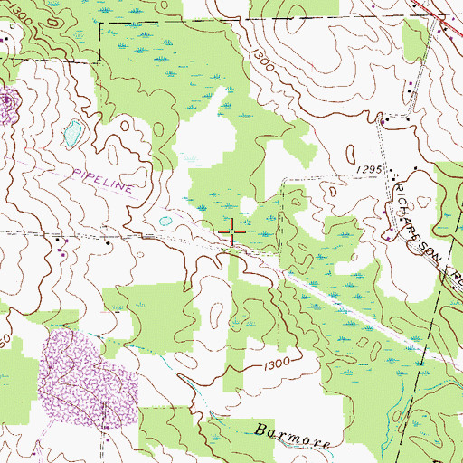 Topographic Map of Bottle Hill School, PA