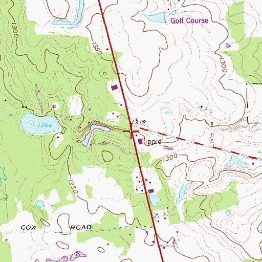 Topographic Map of Jordan School, PA