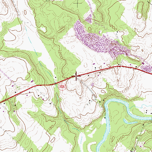 Topographic Map of Braden School, PA