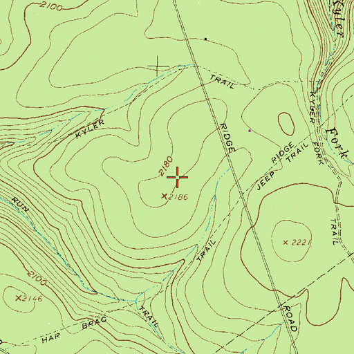 Topographic Map of Elderton Camp, PA