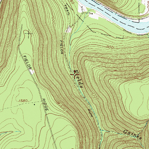 Topographic Map of Walnut Bottom Camp (historical), PA