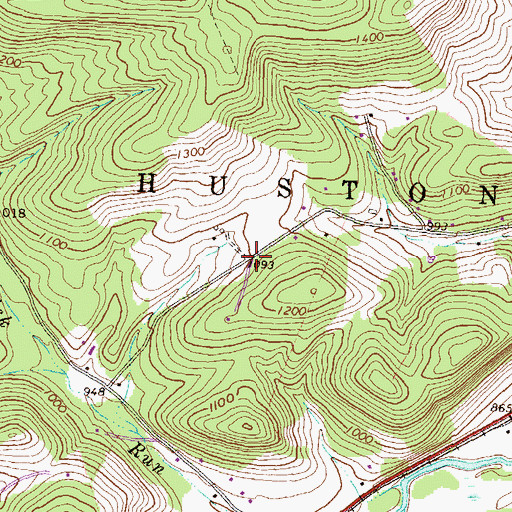 Topographic Map of Silverdale School (historical), PA