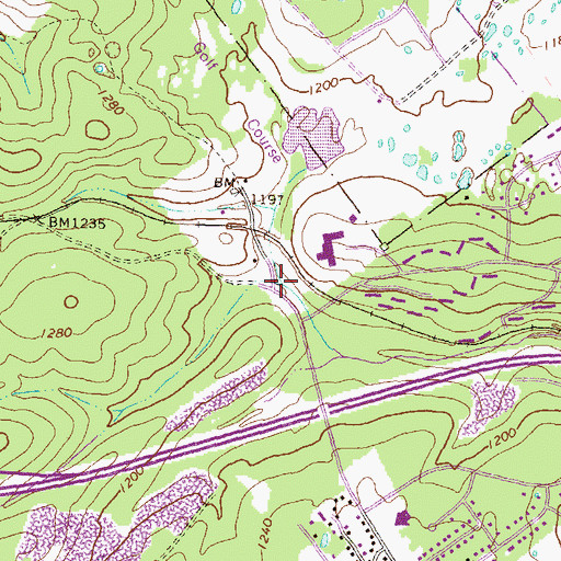 Topographic Map of Altro (historical), PA