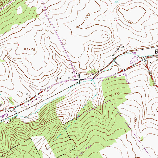 Topographic Map of Briarly, PA