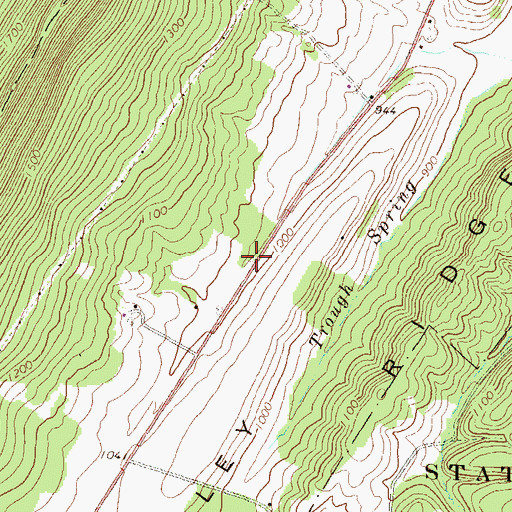 Topographic Map of McNeil School, PA