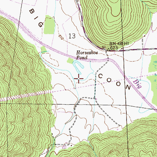 Topographic Map of Happy Hollow, AL