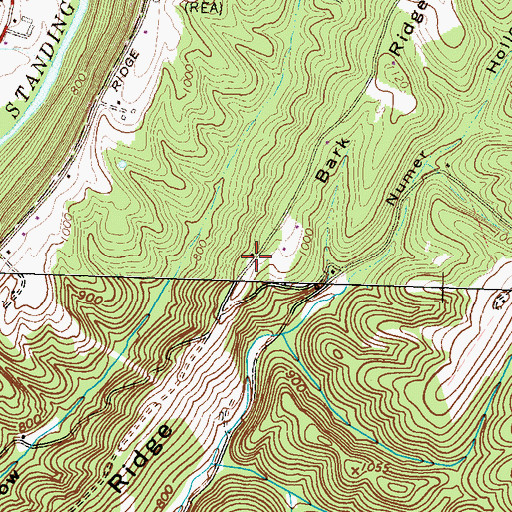 Topographic Map of Barkridge School, PA