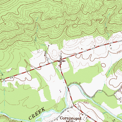 Topographic Map of Smith School, PA