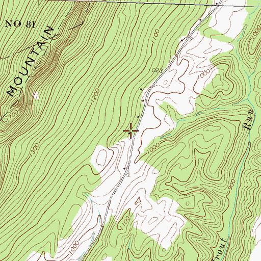 Topographic Map of West Point School, PA