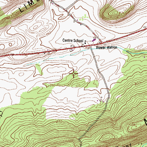 Topographic Map of Bloomfield Junction (historical), PA