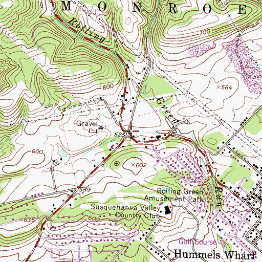 Topographic Map of Fisher School, PA