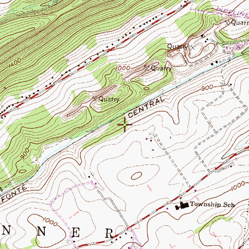 Topographic Map of Morris (historical), PA