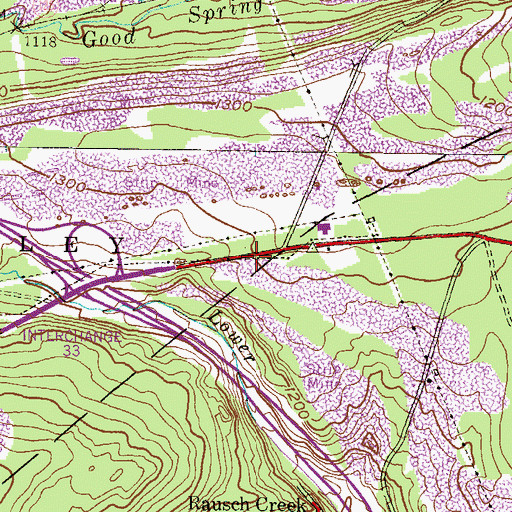 Topographic Map of East Franklin, PA