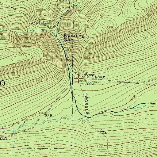Topographic Map of Milton Camp (historical), PA