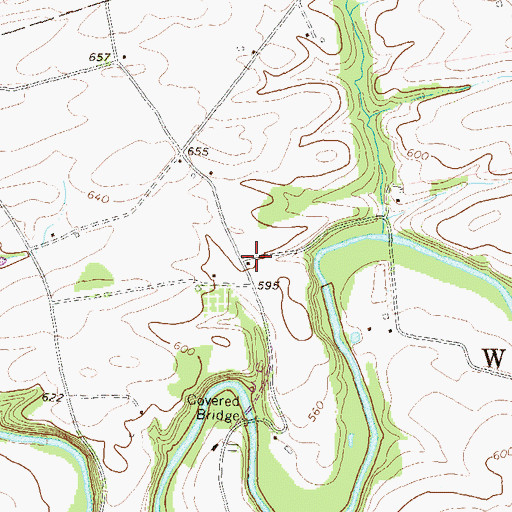 Topographic Map of Koppenhoffer School, PA