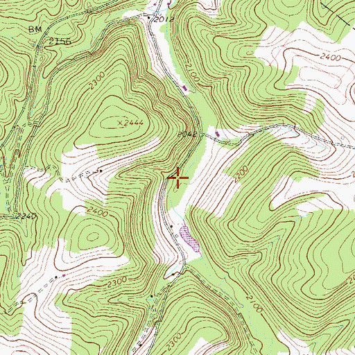 Topographic Map of Witt School, PA