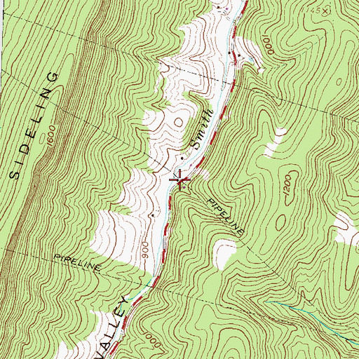 Topographic Map of Sherman School, PA