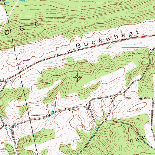 Topographic Map of Strouptown, PA